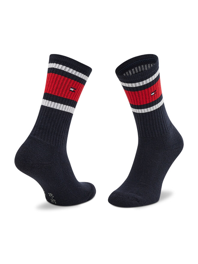 Tommy Hilfiger Σετ 2 ζευγάρια ψηλές κάλτσες unisex Tommy Hilfiger 394020001 Μαύρο