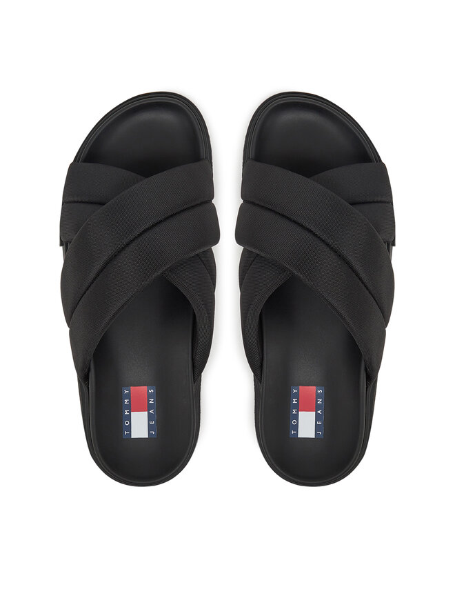 Tommy Jeans Klapki Tommy Jeans Tjw Flatform Sandal EN0EN02775 Czarny