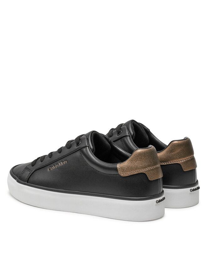 Calvin Klein Αθλητικά Calvin Klein Vulc Lace Up Saff Fox W/Met Bt HW0HW02104 Μαύρο