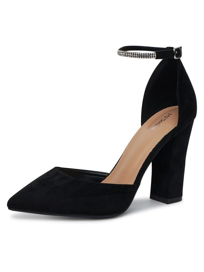 DeeZee Czółenka DeeZee KL-091201-01 Czarny