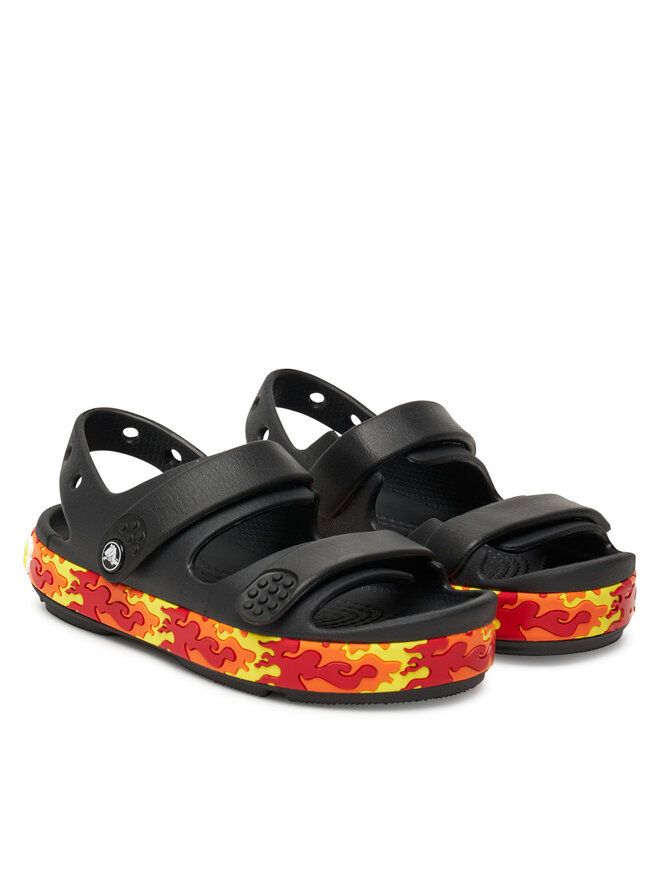 Crocs Сандали Crocs Crocband Cruiser Flames Sandal Kids 211268 Черен