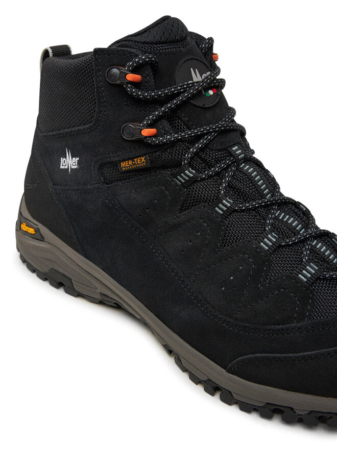 Lomer Trekkingschuhe Lomer Sella High Mtx Suede 30047/A Schwarz