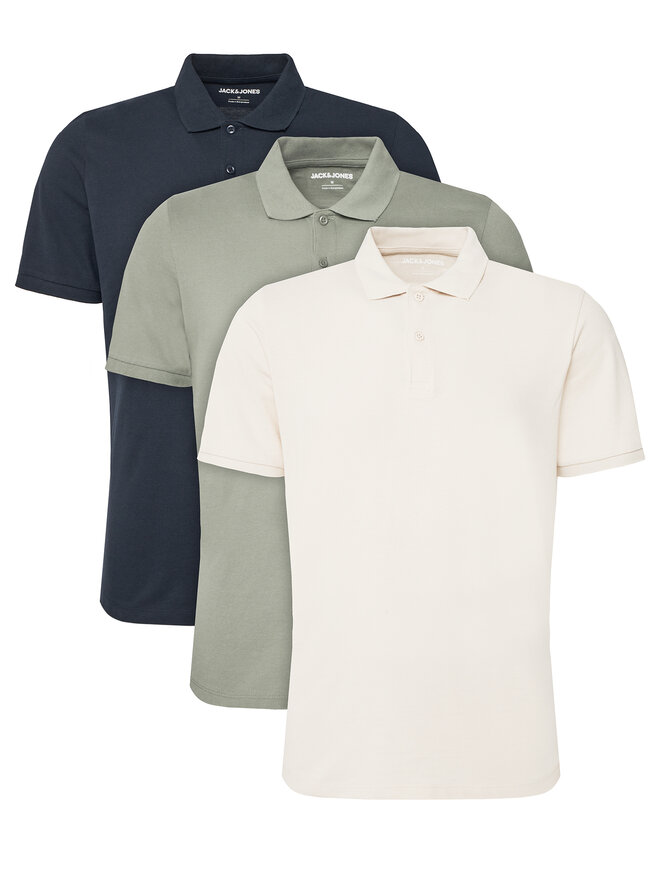 Jack&Jones Jack&Jones 3er-Set Poloshirts Kane 12277429 Bunt Regular Fit