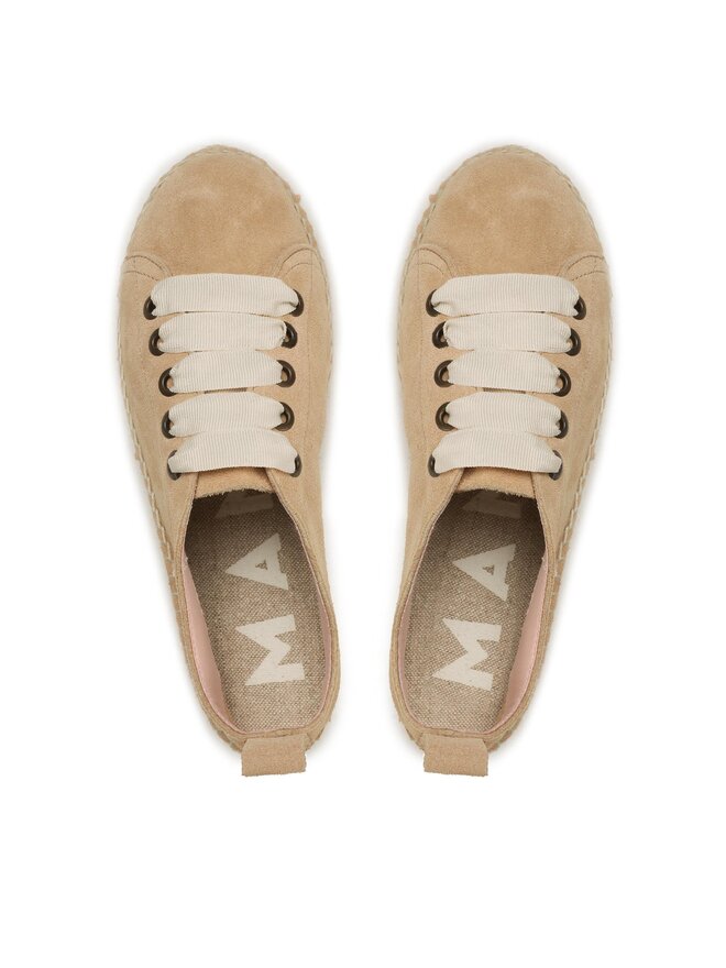 Manebi Espadrile Manebi Lace-Up Espadrilles K 1.1 E0 Bež