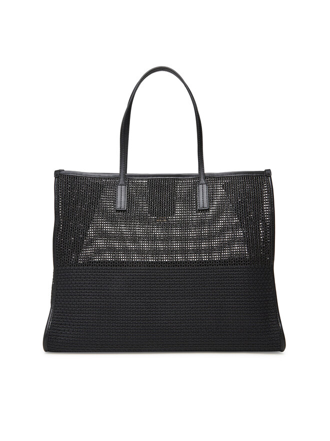 Tommy Hilfiger Torebka Tommy Hilfiger Th City Summer Tote Woven AW0AW17640 Czarny