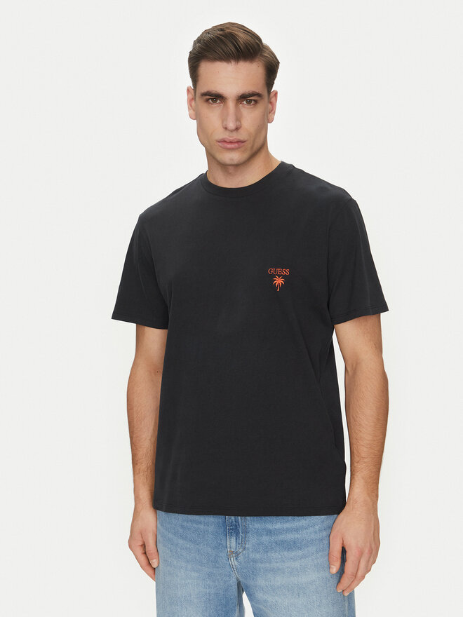 Guess Guess T-Shirt F5GI09 KA260 Μαύρο Regular Fit