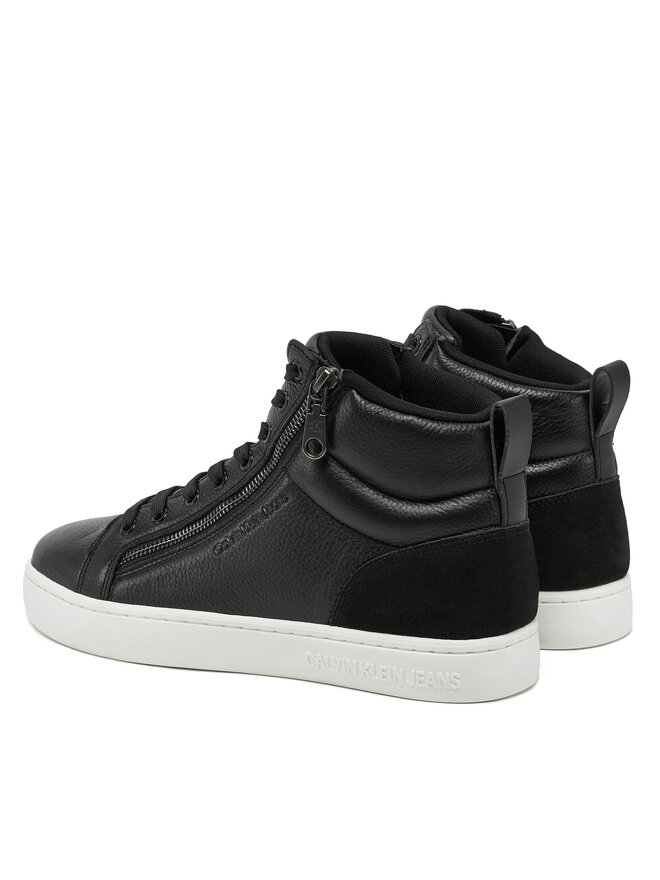 Calvin Klein Jeans Sneakersy Calvin Klein Jeans Classic Cupsole Zip Mid In YM0YM01156 Czarny