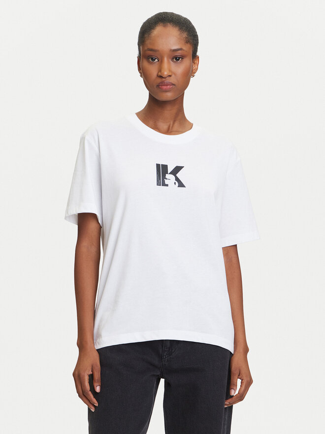 Karl Lagerfeld Jeans Karl Lagerfeld Jeans Camiseta A3W17094 Blanco Regular Fit