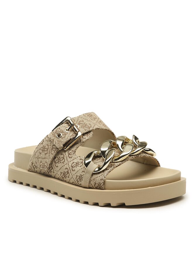Guess Klapki Guess Fatema2 FL6FT2 FAL03 Brązowy