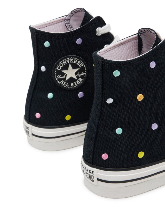 Converse Kedas Converse Chuck Taylor All Star Lift Polka Dots Platform A12608C Melns