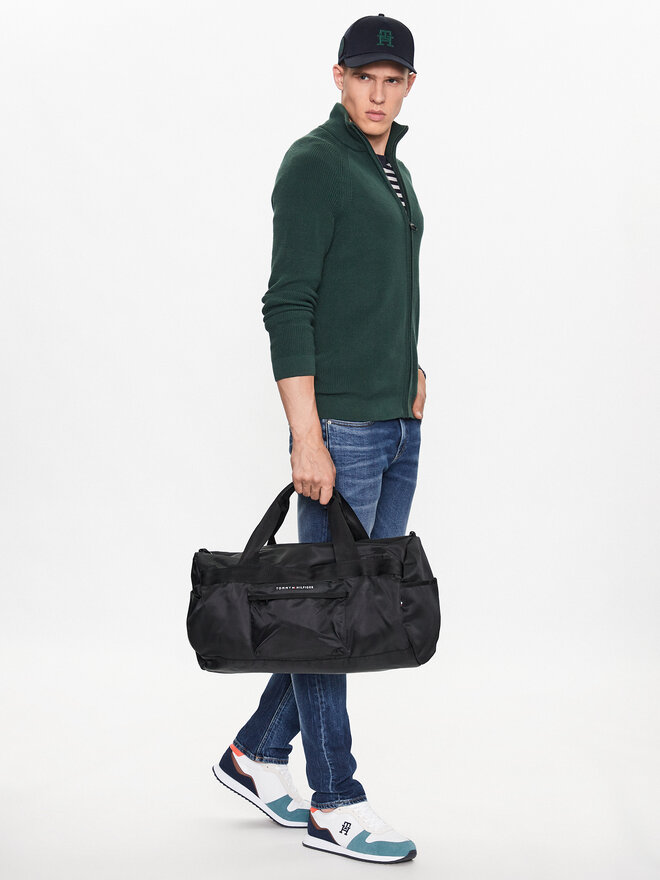 Tommy Hilfiger Brīvdienu soma Tommy Hilfiger Th Skyline Duffle AM0AM10913 Melns