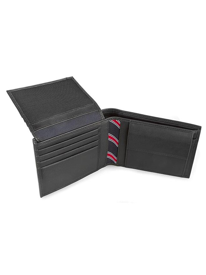 Tommy Hilfiger Geldbörse Tommy Hilfiger Eton Cc Flap And Coin Pocket AM0AM00652 Schwarz