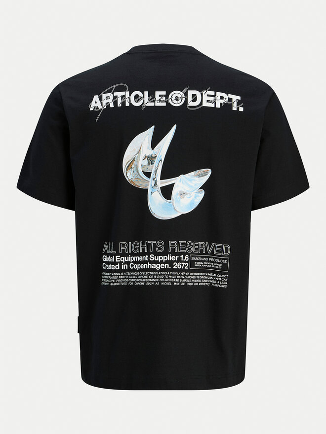 Jack&Jones Junior Jack&Jones Junior T-shirt Dynamic Dust 12274677 Crna Loose Fit