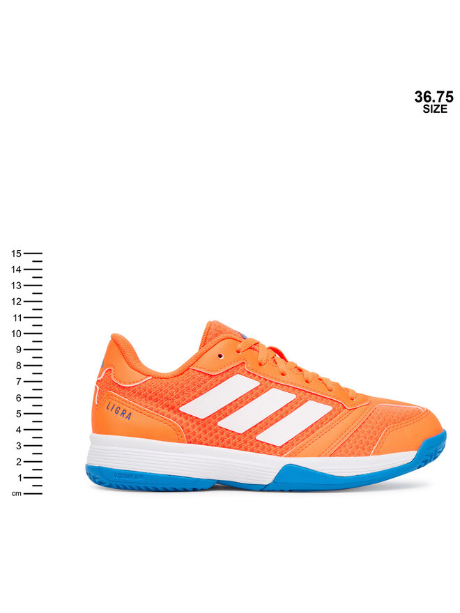 adidas Buty halowe adidas Ligra 8 Indoor Kids JR9299 Pomarańczowy