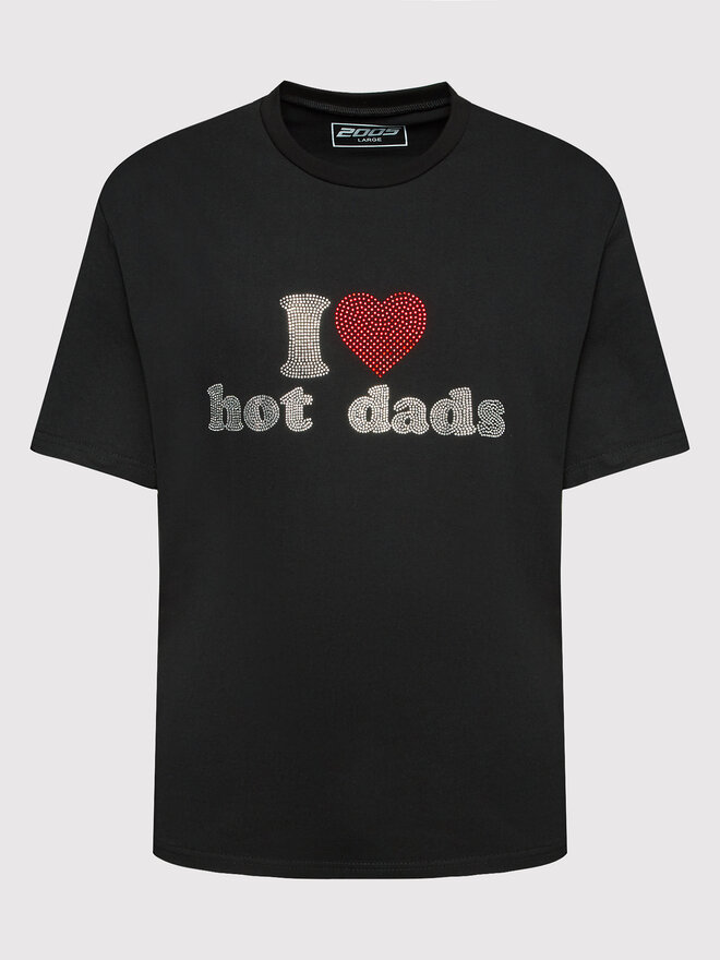 2005 2005 Majica Unisex Hot Dads Črna Regular Fit