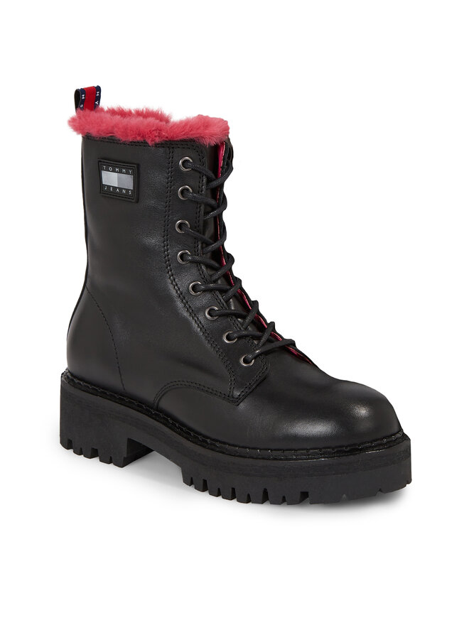 Tommy Jeans Botines Tommy Jeans Tjw W Urban Boot Smooth Ltr Wl EN0EN02402 Negro