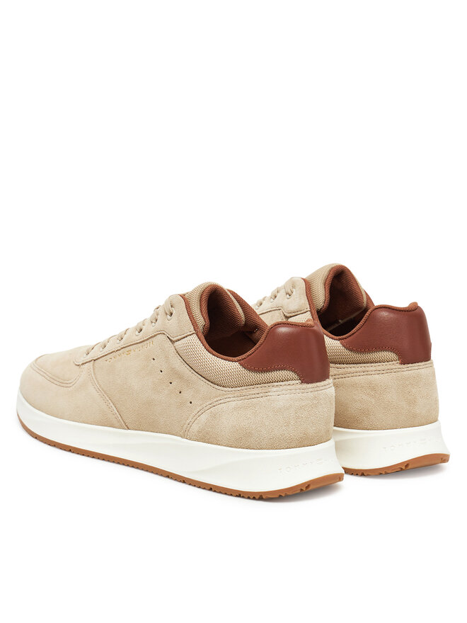 Tommy Hilfiger Sneakersy Tommy Hilfiger Premium Suede Hybrid FM0FM05690 Béžová