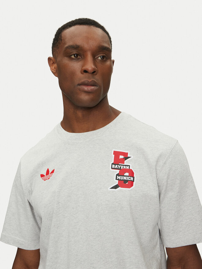 adidas adidas Marškinėliai FC Bayern VRCT JL6112 Pilka Regular Fit