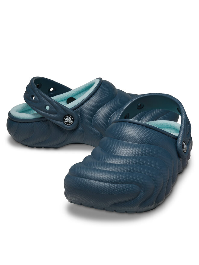 Crocs Natikači Crocs Classic Lined Overpuff Clog 210059 Modra