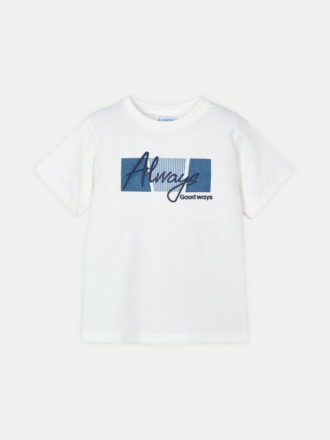 Mayoral Mayoral Camiseta 3025 Blanco Regular Fit