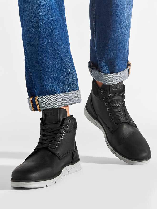 Jack&Jones Ghete Jack&Jones Jfwtubar Leather 12159517 Negru