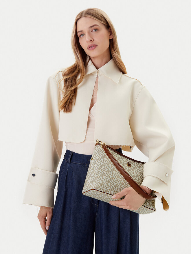 Tommy Hilfiger Ročna torba Tommy Hilfiger AW0AW17342 Bež
