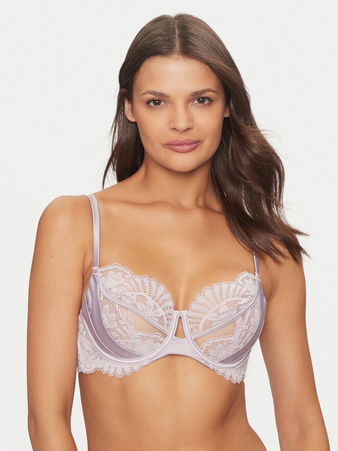 Hunkemöller Hunkemöller Nedrček s kostjo Almendra 205522 Vijolična