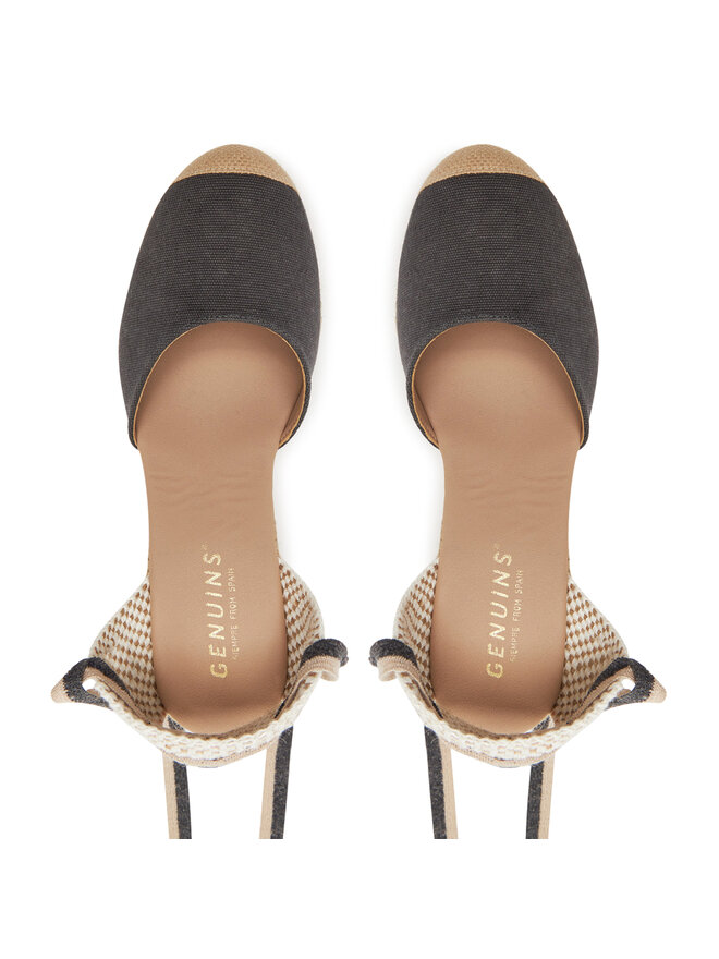 Genuins Espadrilles Genuins Zeland Canvas G105907 Melns