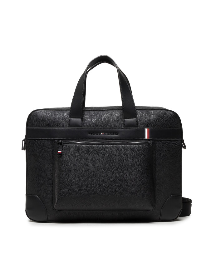 Tommy Hilfiger Чанта за лаптоп Tommy Hilfiger Th Central Computer Bag AM0AM10274 Черен