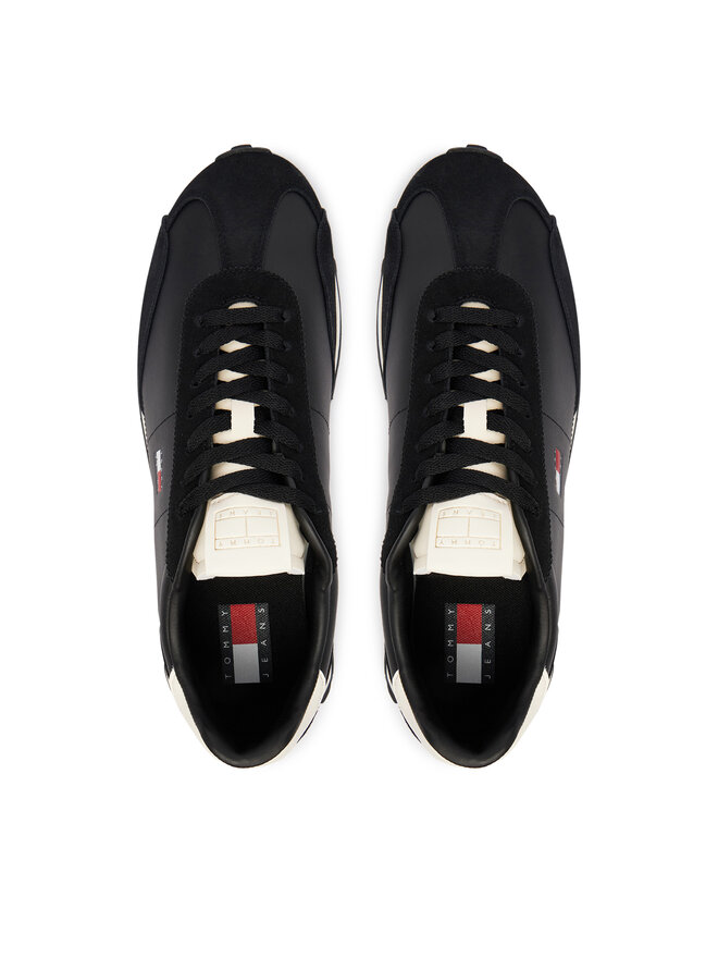 Tommy Jeans Sneakers Tommy Jeans Tjm Retro Runner Archive Mix Mat EM0EM01763 Schwarz