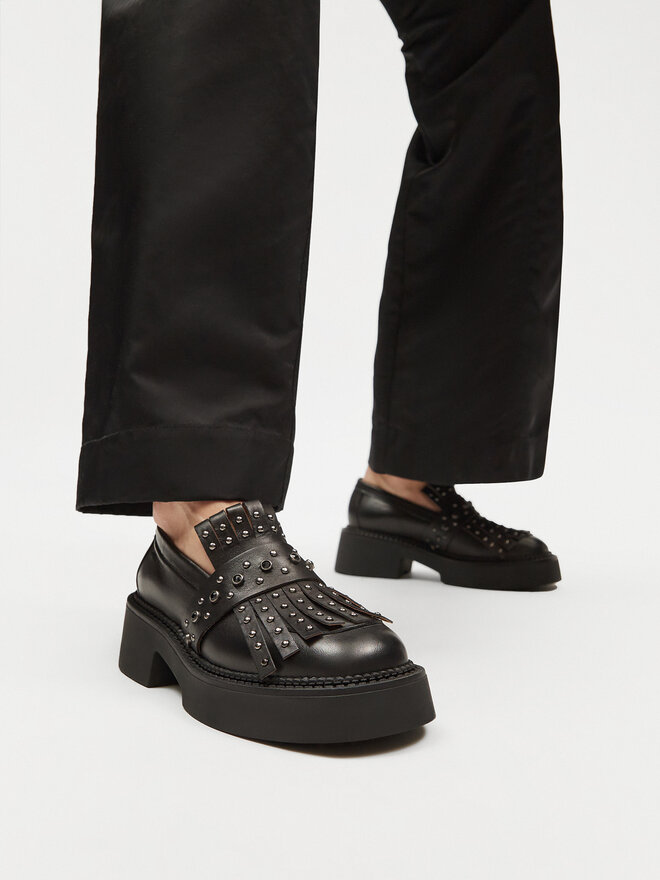 Eva Minge Loafers Eva Minge LAGOA-24755 Μαύρο