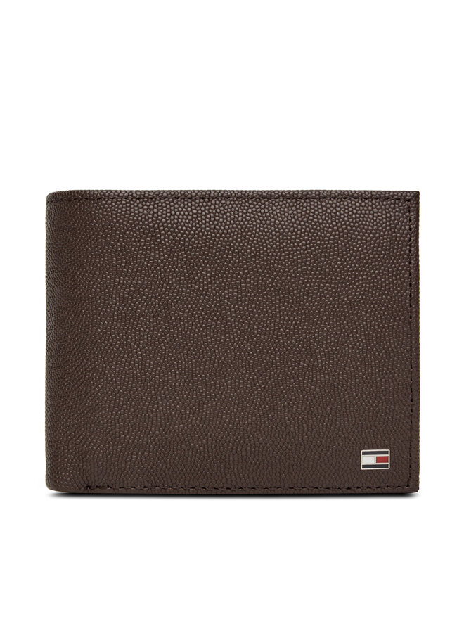 Tommy Hilfiger Liels vīriešu maks Tommy Hilfiger Th Flag Cc Flap And Coin AM0AM13520 Brūns