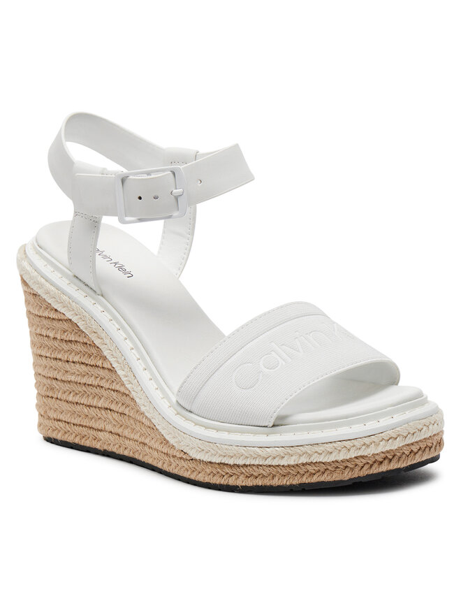 Calvin Klein Espadrilky Calvin Klein Wedge Sandal 70 He HW0HW02050 Biela