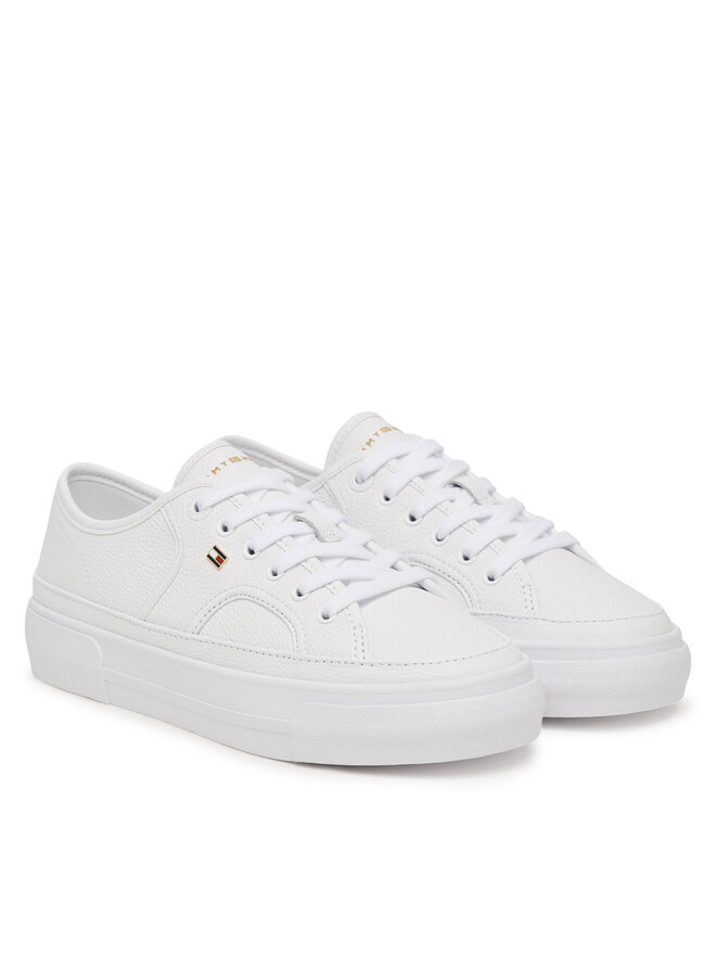 Tommy Hilfiger Sneakers Tommy Hilfiger Platform Vulc Piping Ltr FW0FW09393 Weiß