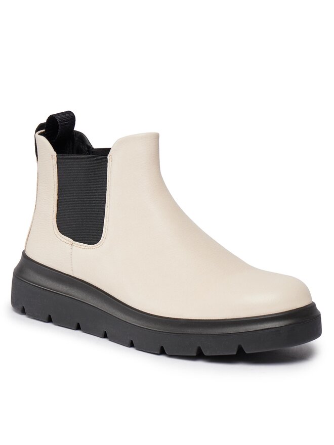 ECCO Kotníková obuv s elastickým prvkem ECCO Nouvelle 216233-01378 Écru