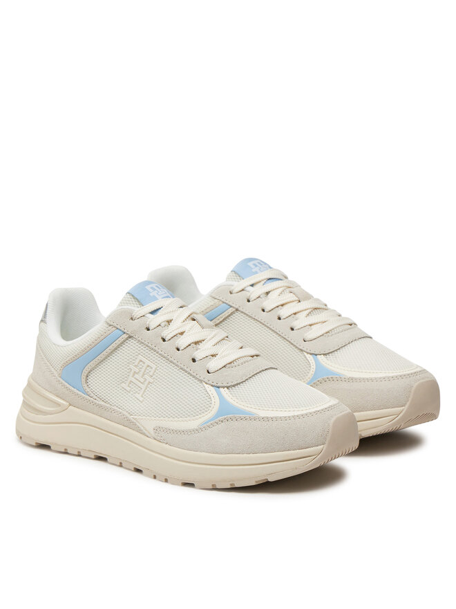 Tommy Hilfiger Sneakersy Tommy Hilfiger Casual Fashion Runner Mix FW0FW08324 Farebná