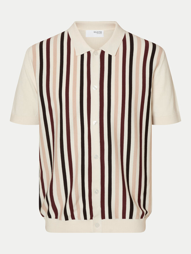 Selected Homme Selected Homme Поло 16096371 Бежевий Regular Fit