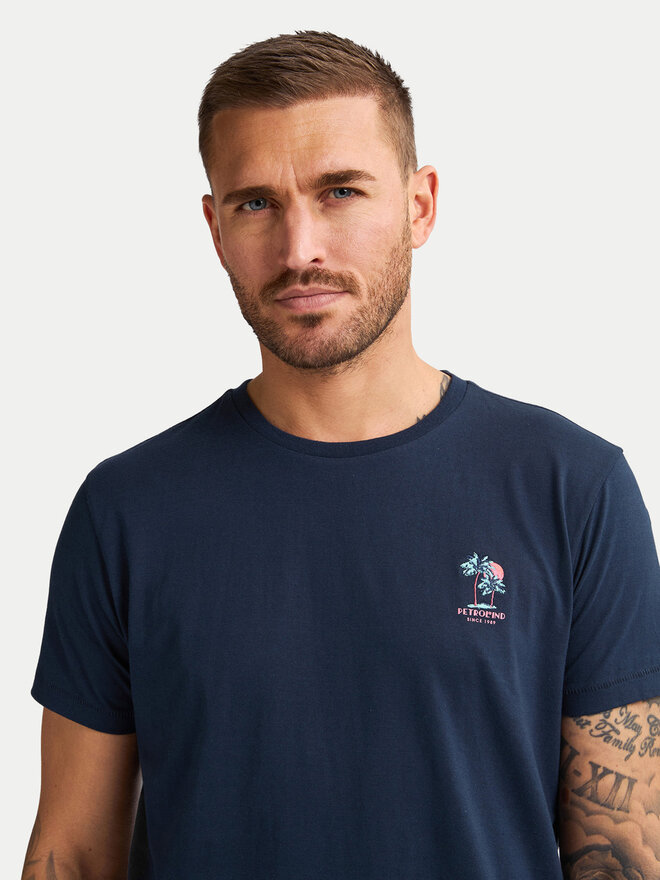 Petrol Industries Petrol Industries Camiseta M-1050-TSR644 Azul marino Regular Fit