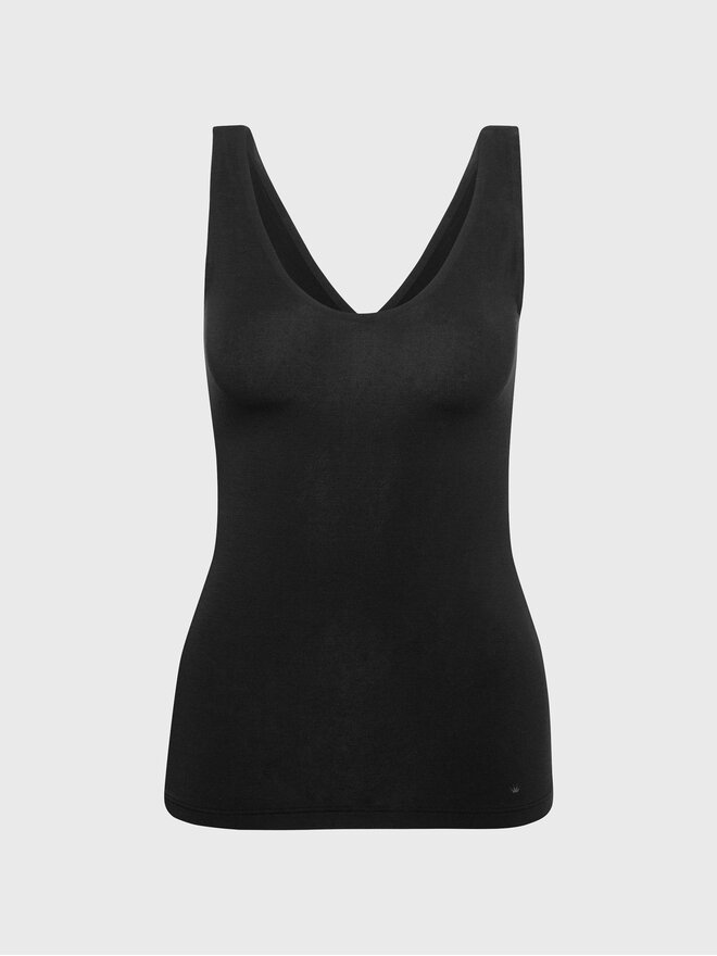Triumph Triumph Τοπ Smart Natural 10213349 Μαύρο Slim Fit