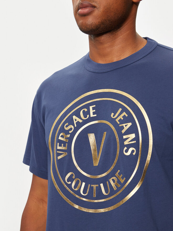 Versace Jeans Couture Versace Jeans Couture Camiseta 77GAHT01 Azul marino Regular Fit
