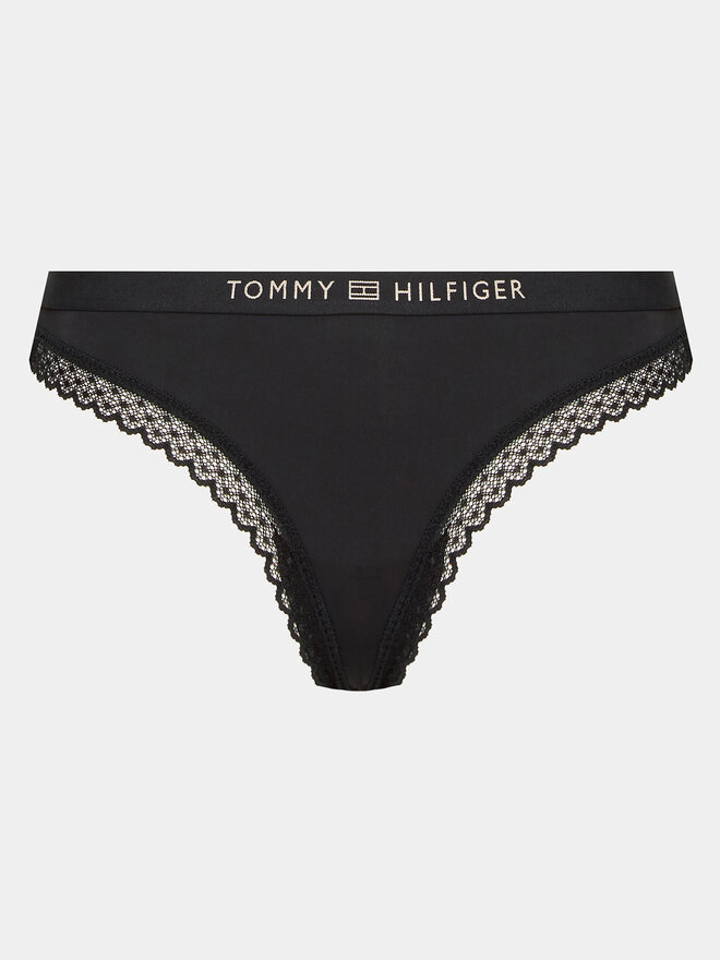 Tommy Hilfiger Tommy Hilfiger Stringtanga UW0UW04184 Schwarz