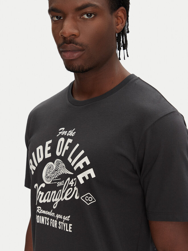 Wrangler Wrangler T-Shirt Americana 112362790 Schwarz Regular Fit