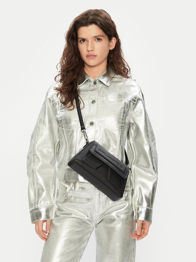 KARL LAGERFELD Ročna torba KARL LAGERFELD A1W30155 Črna