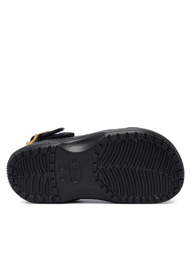 Crocs Pantoletten Crocs Classic Metallic Buckle Clog K 214228 Schwarz