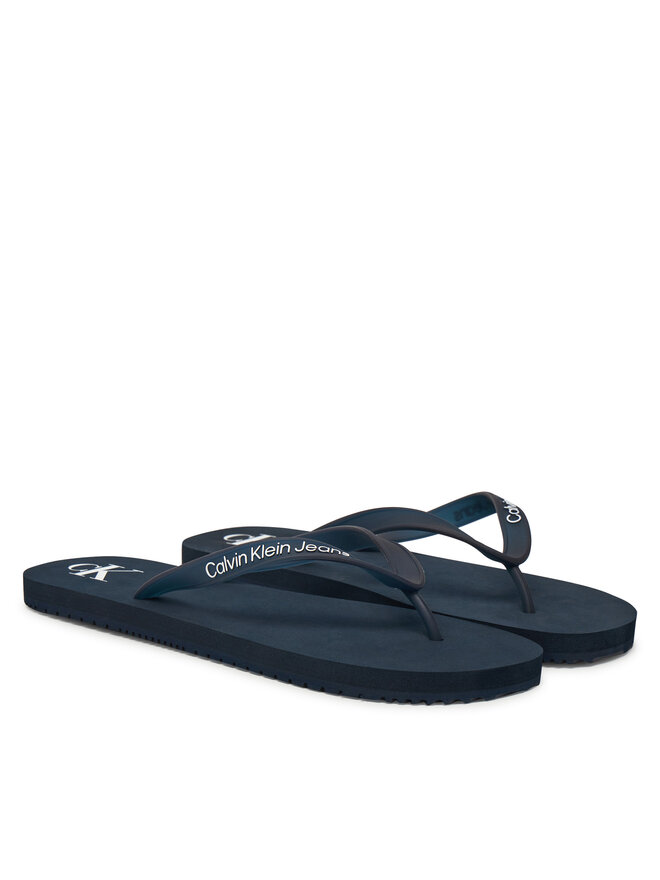 Calvin Klein Jeans Zehentrenner Calvin Klein Jeans Beach Sandal Transparent Tpu YM0YM01267 Dunkelblau