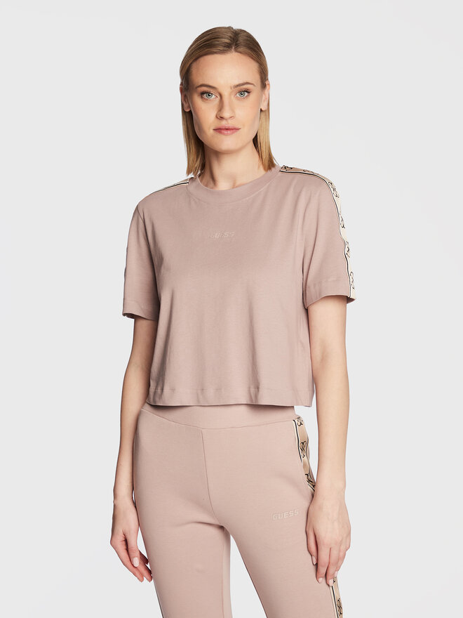 Guess Guess Marškinėliai V3RI08 I3Z14 Rožinė Relaxed Fit