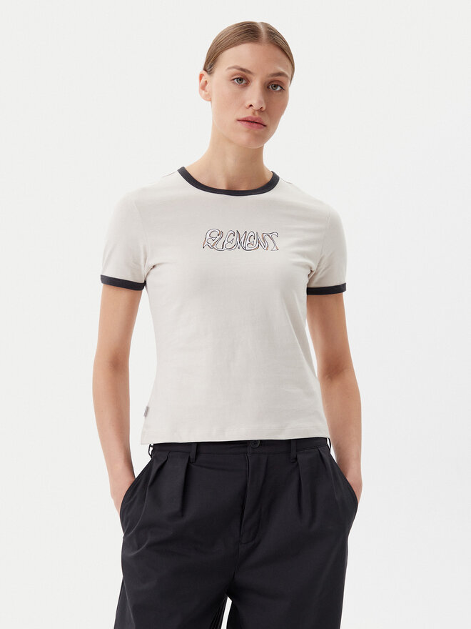 Element Element Camiseta ELJZT00138 Beis Regular Fit