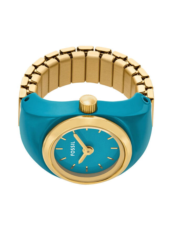Fossil Uhr Fossil Watch Ring ES5415 Türkisfarben
