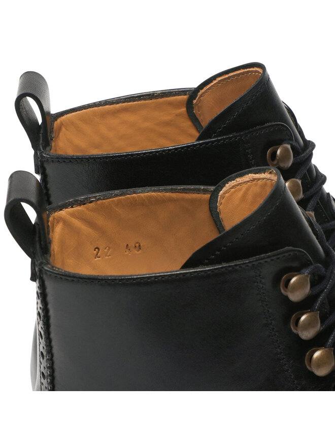Lord Premium Čižmy Lord Premium Boots Brogues 5601 Čierna
