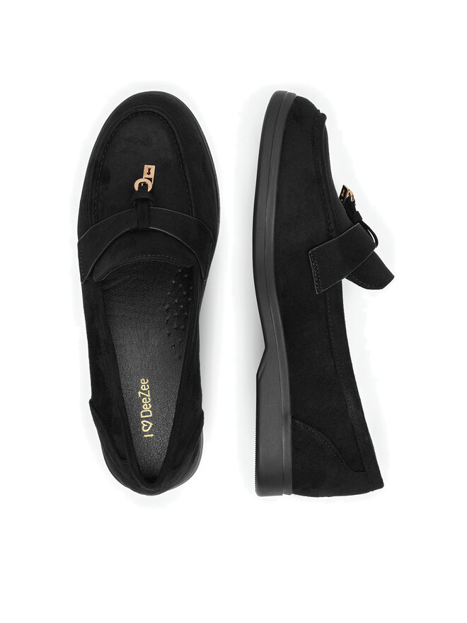 DeeZee Mokasini DeeZee DS1590-1 Črna